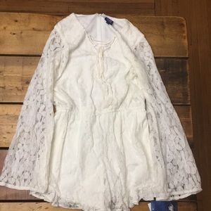 White lace romper